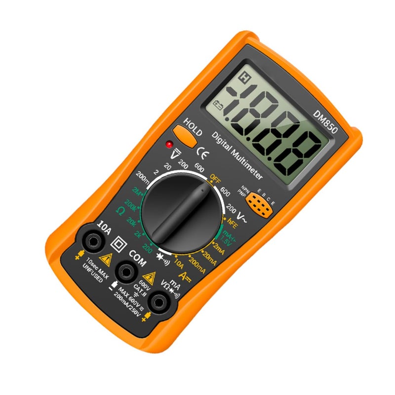 Digital Multimeter Auto Ranging Voltage Resistance Diode Tester High Precision Handheld Display - Image 1